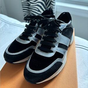 Tod’s Fondo Sportivo UU Allacciata Suede and genuine leather tennis shoes